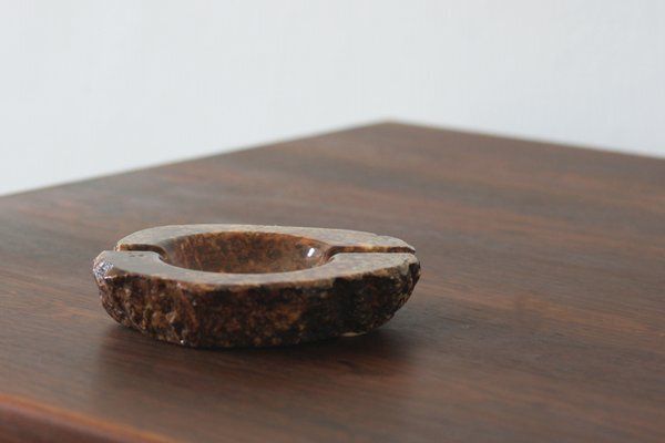 Mid Century Italian Alabaster Ashtray, 1960s