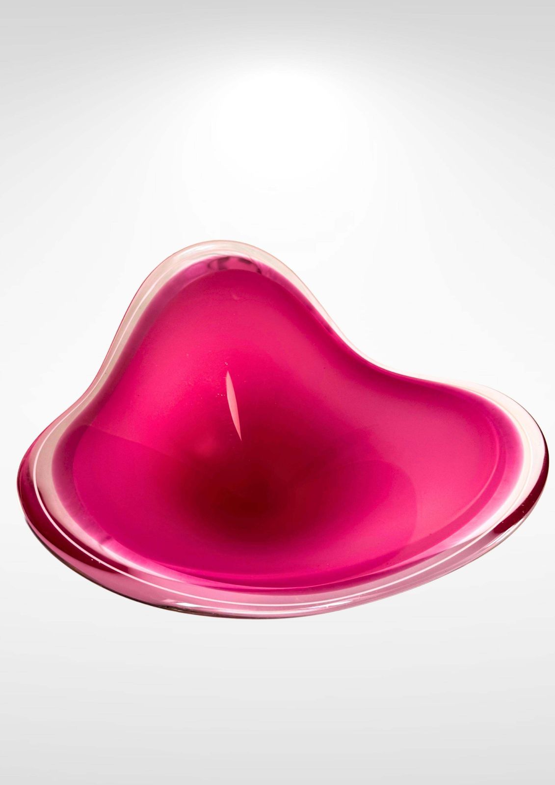 Paul Kedelv For Flygfors Sweden 'Coquille' Huge 6kg Centrepiece Pink Bowl Signed photo Home Decor