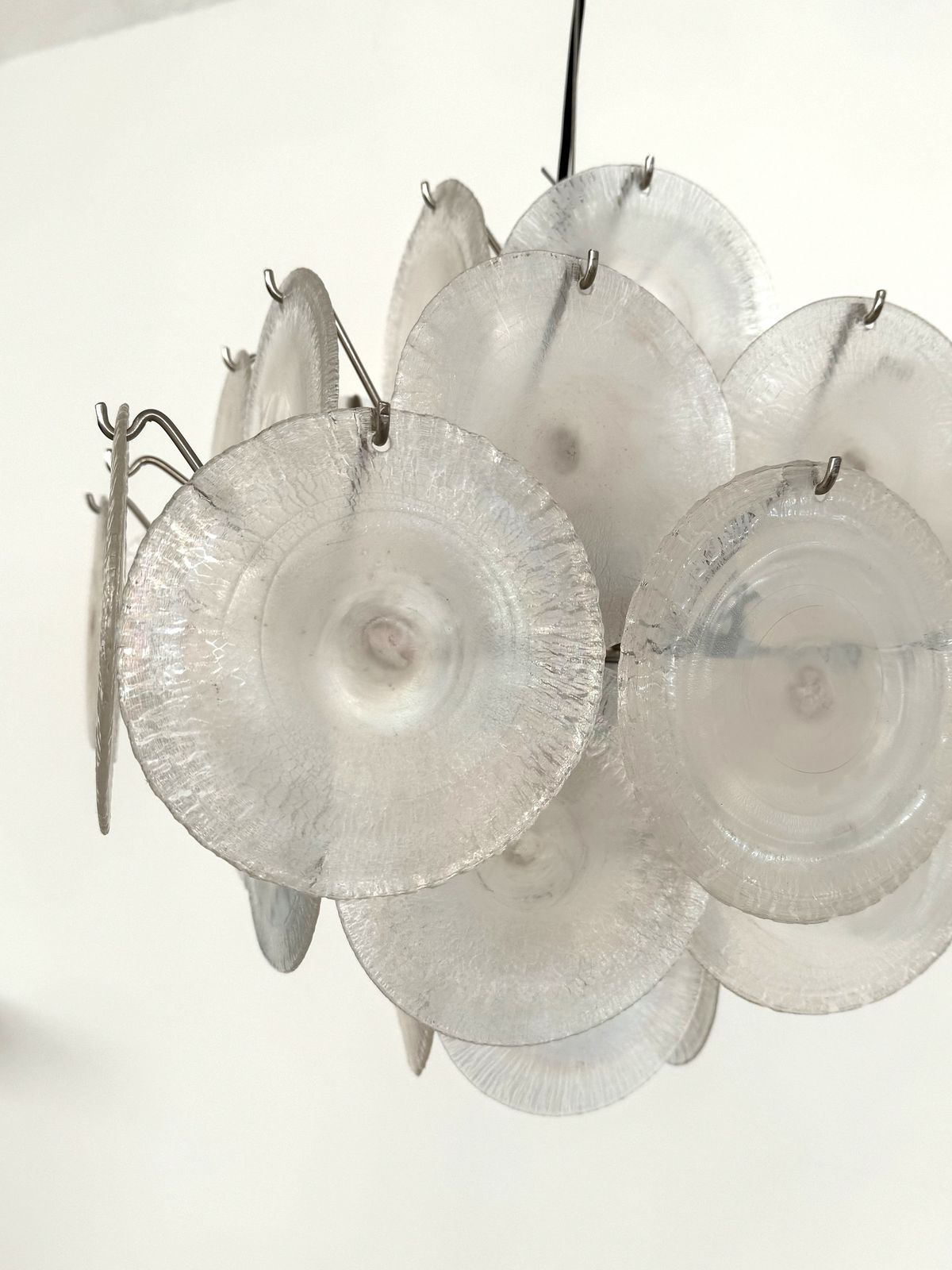 photo buy Carlo Nason Italian Mid Century Murano Rainbow Glass Chandelier For Mazzega, 70s