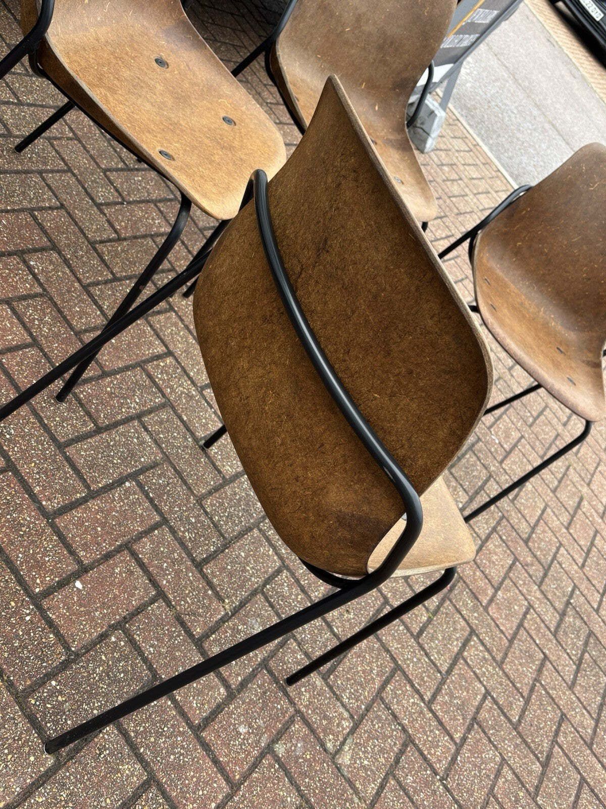 Designer Vepa Hemp Chairs. Set Of 4. Stacking Chairs. photo vinterior