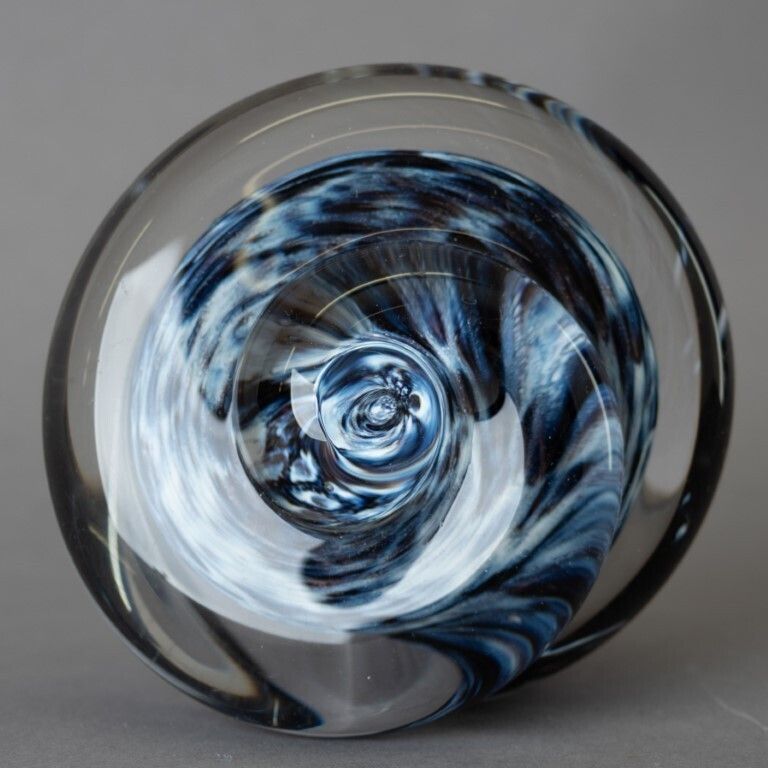 Mid Century Hand Blown Swedish Glass Paperweight photo furniture