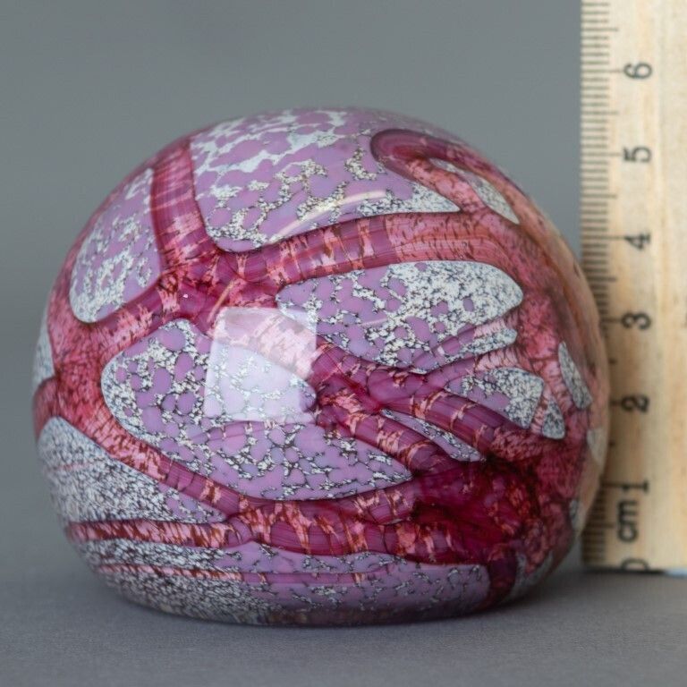 Mid Century Guernsey Island Studio Hand Blown Glass Paperweight photo Home Decor