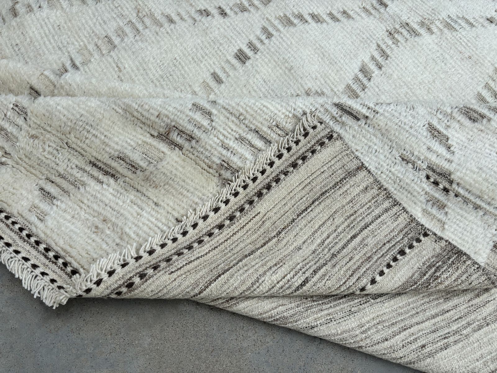 305x427 Cm Hand Knotted Moroccan Style Area Rug. 100% Natural Wool. Vintage Oversize Carpet 10x14 Ft photo 2299.0