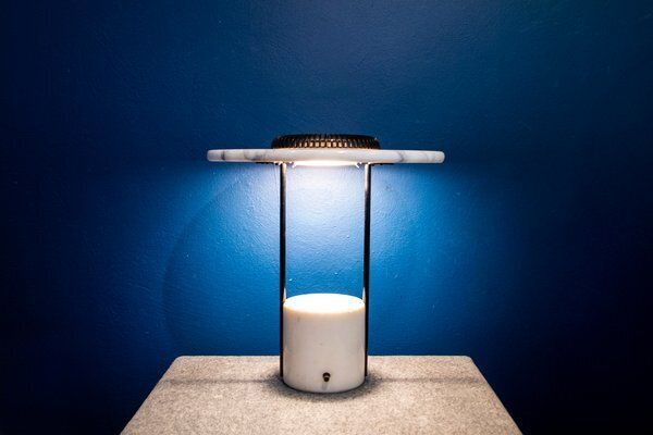 Mod. Aureola Halo Tafellamp Van Franco Bettonica Voor Cini & Nils, Jaren 1980 photo furniture