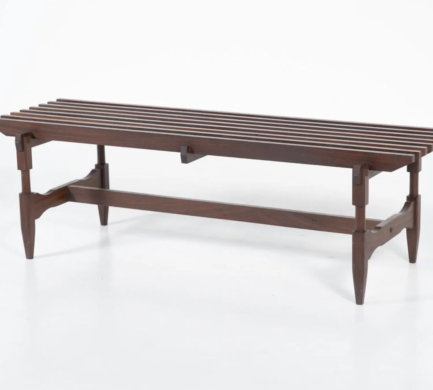 Mid Century Modern Wooden Bench By Ico And Luisa Parisi, Italy, 1950s photo Furniture