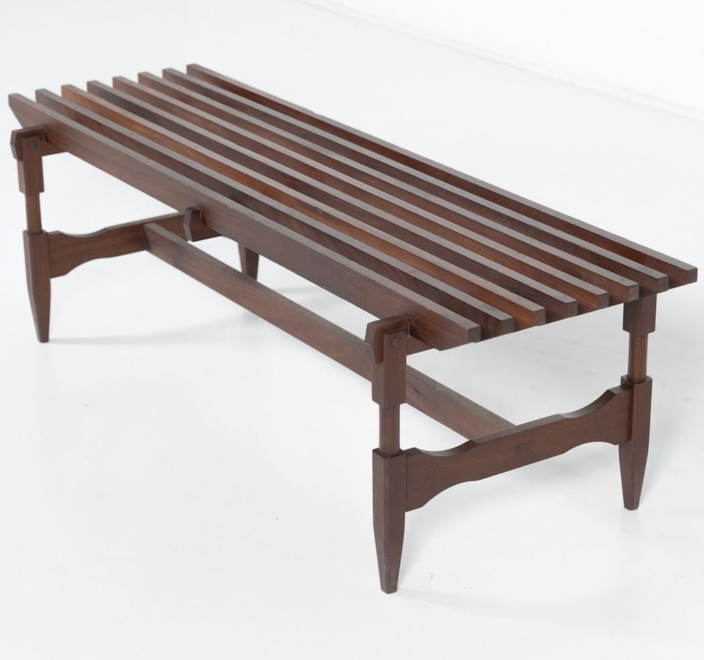 1540.0 Mid Century Modern Wooden Bench By Ico And Luisa Parisi, Italy, 1950s photo