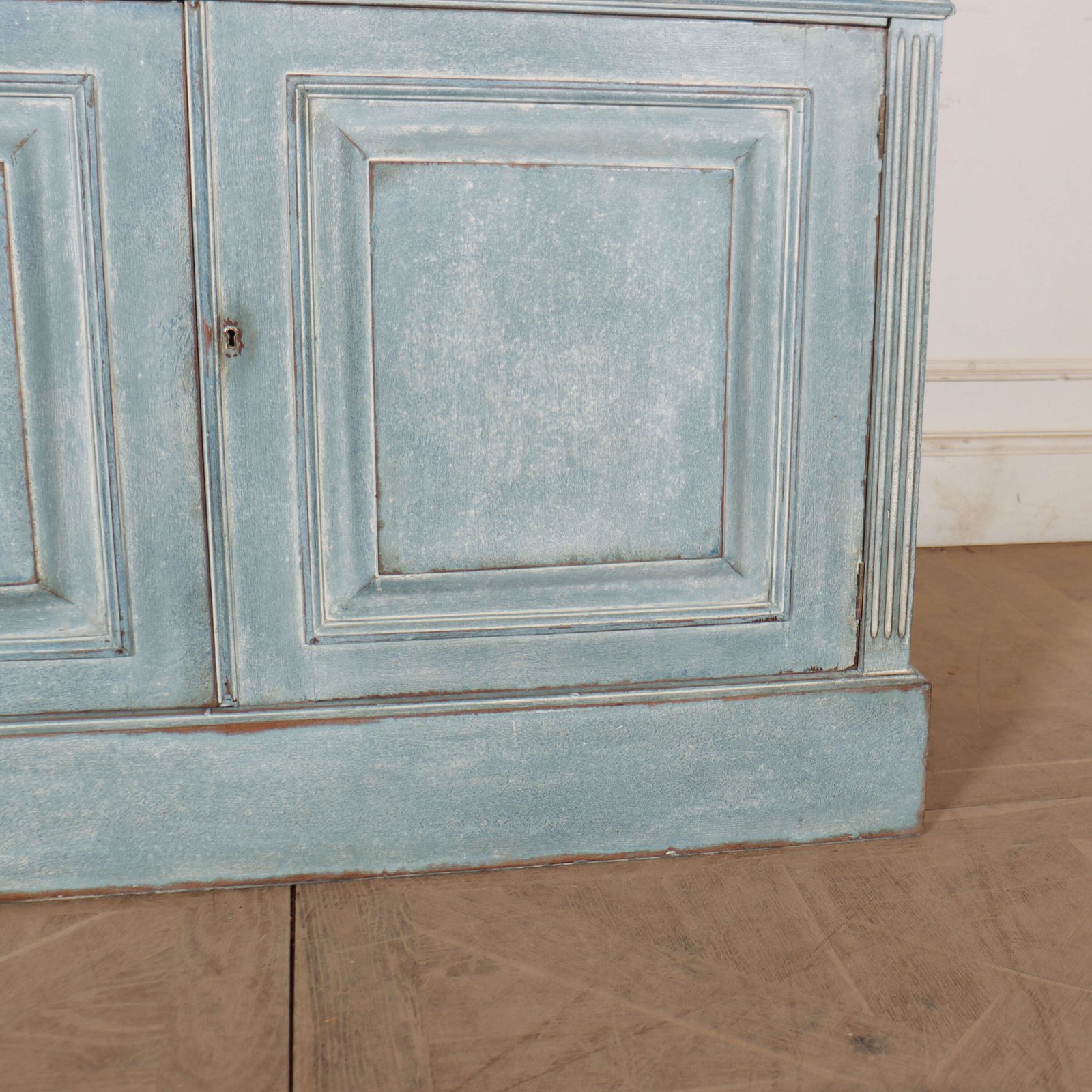 English Painted Bookcase Secretaire photo vintage