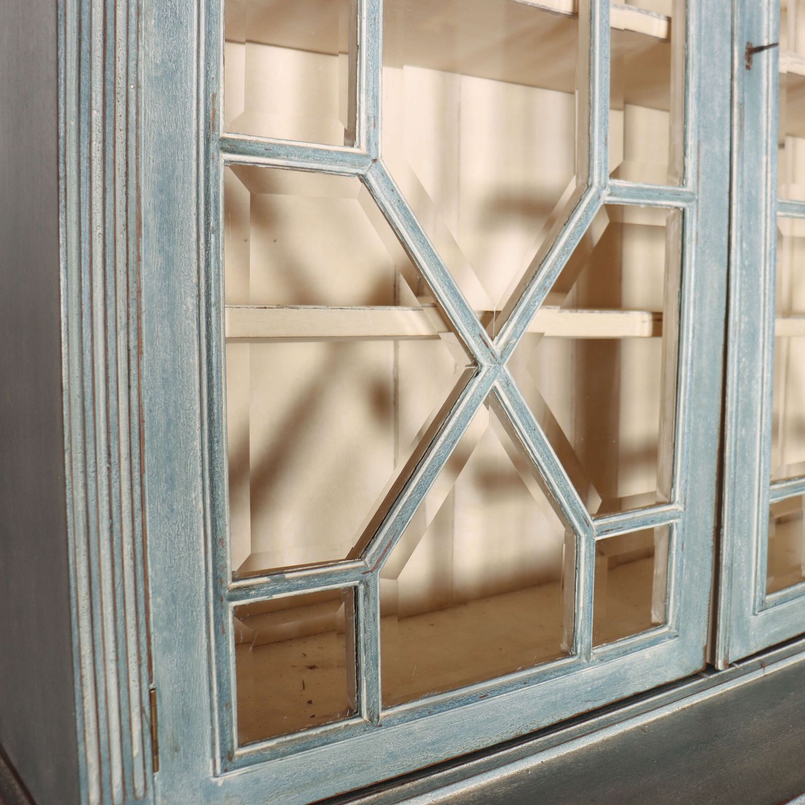 photo for sale English Painted Bookcase Secretaire