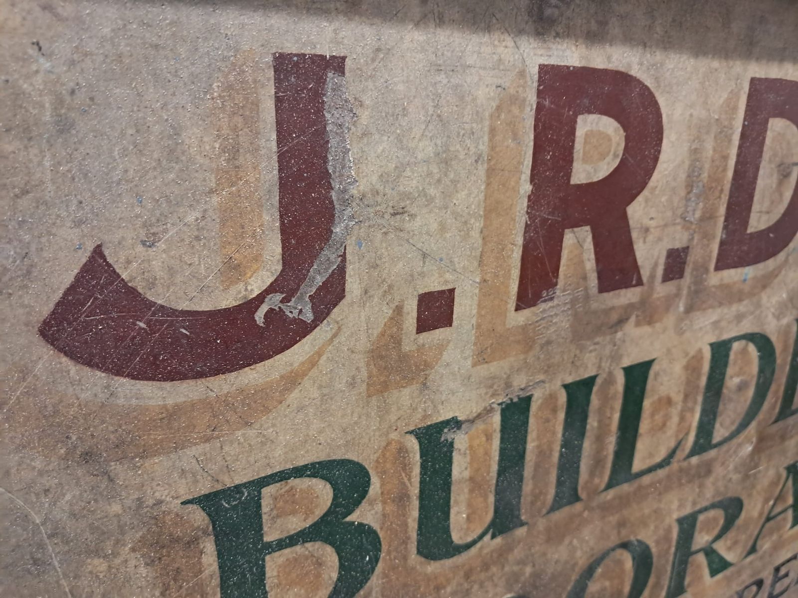 Vintage Builders Sign photo vinterior