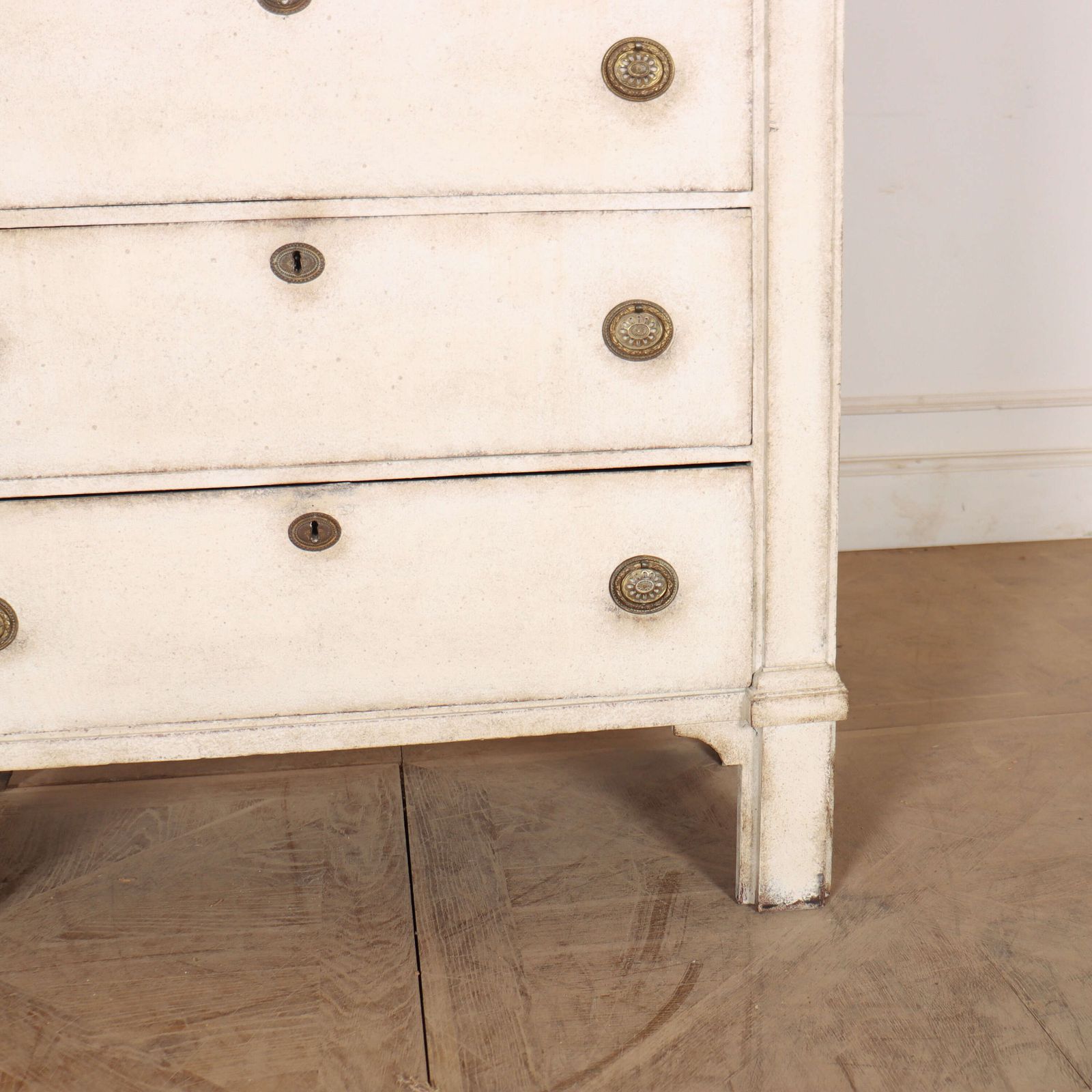 Dutch Painted Tall Boy Chest Of Drawers photo 3540.0