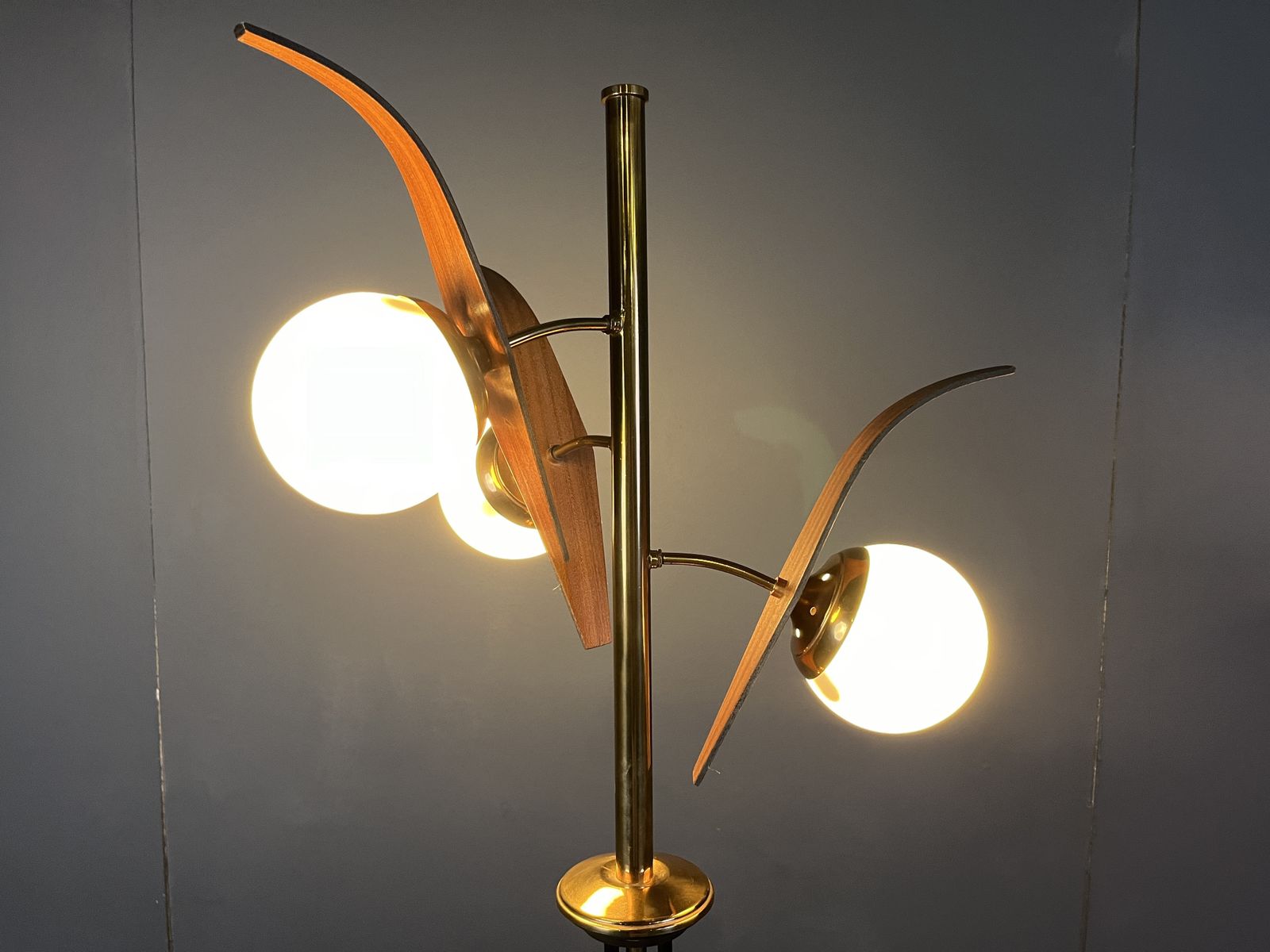Mid Century Italian Floor Lamp Attr. To Stilnovo, 1950s photo 750.0