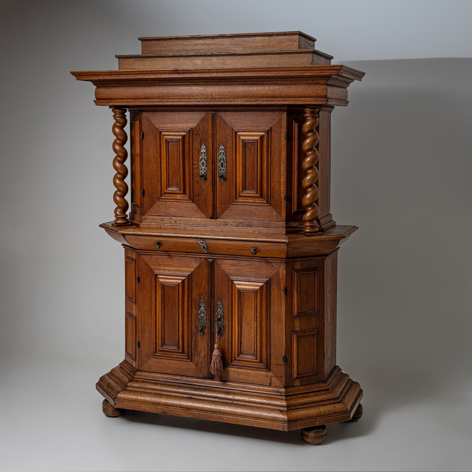 photo for sale Baroque Cabinet With Turned Columns, 18th Century