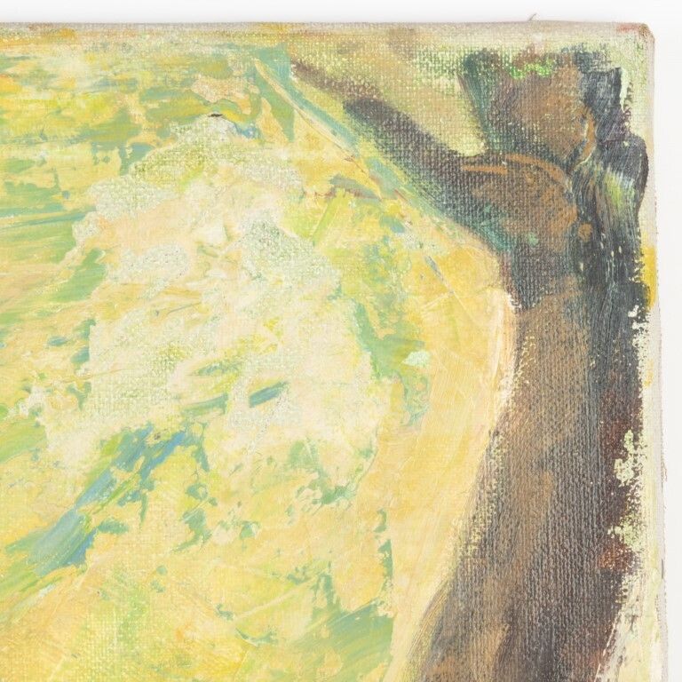 Ethnographic Portrait Painting On Canvas Of An African Tribal Dancer photo Art