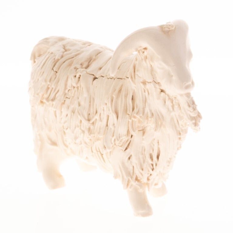 Antique Ceramic Sheep Figure