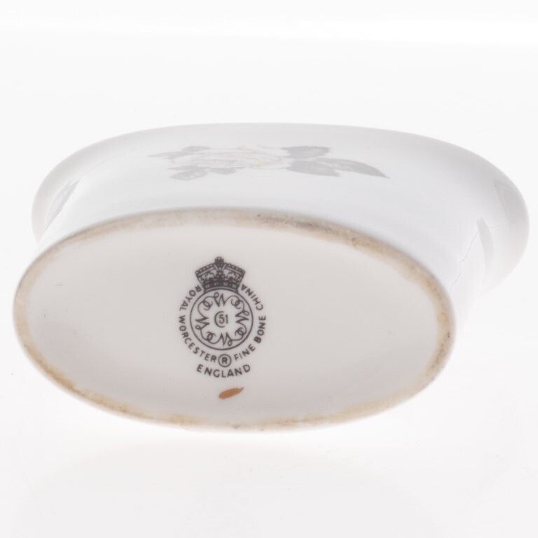 Royal Worcester Porcelain Ceramic Floral Vase photo for sale