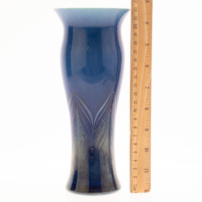 Caithness Scottish Glass Art Nouveau Style Vase photo for sale