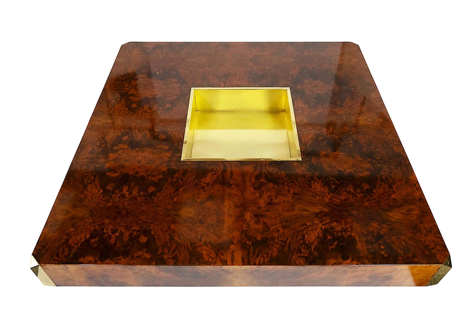 Italian Mid Century Alveo Coffee Cocktail Table, Willy Rizzo, Circa 1970 photo for sale