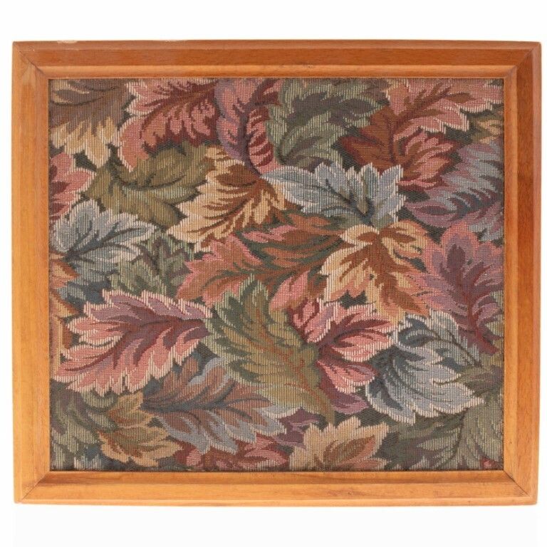 Needlework Sewing Wood Box, Mid 20th Century photo Home Decor
