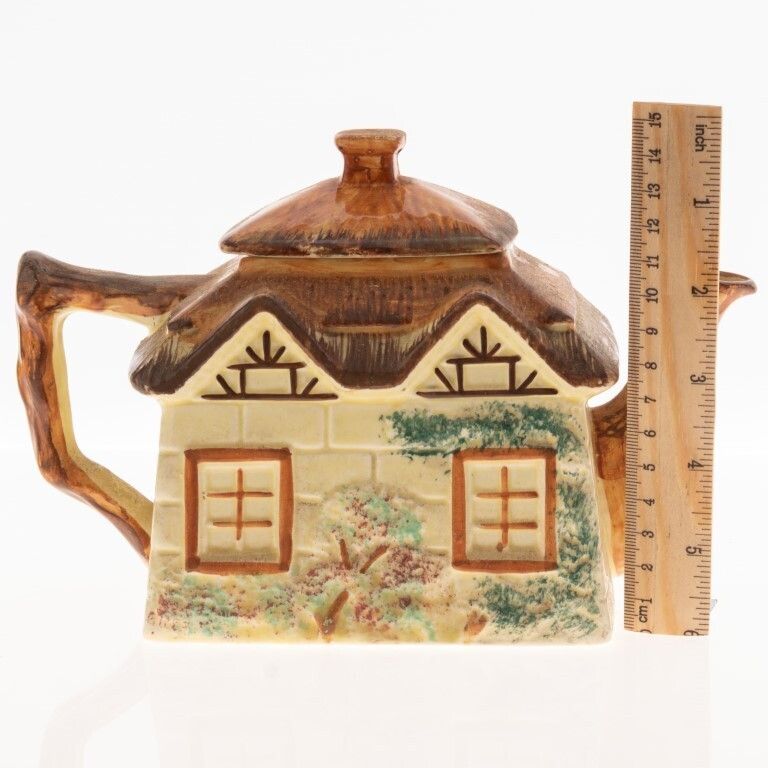Vintage Staffordshire Pottery Cottage Teapot photo Home Decor