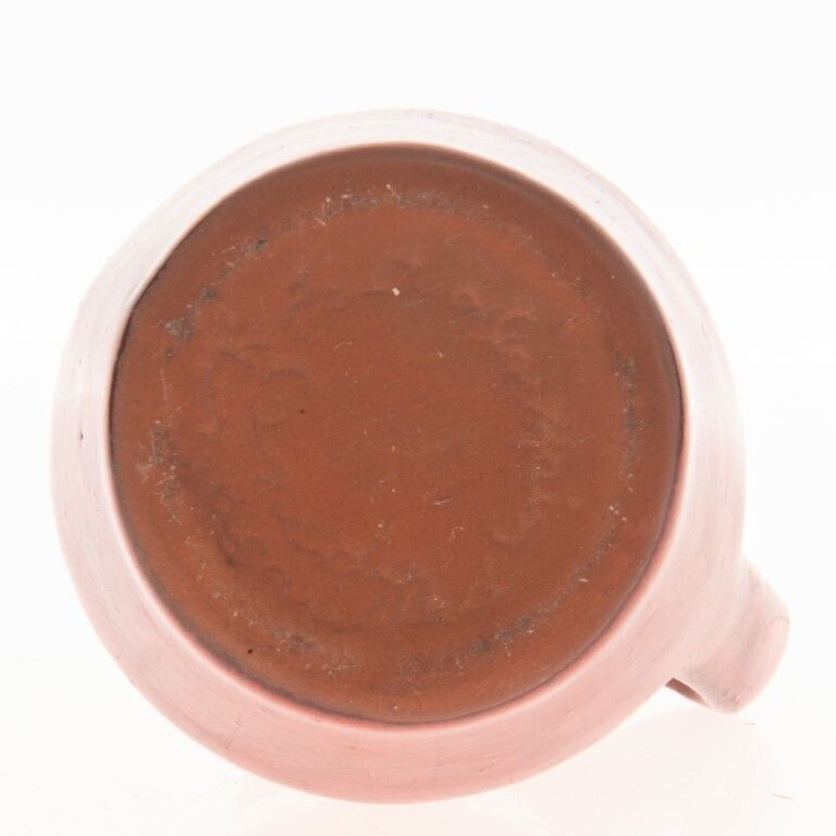 Studio Pottery Red Glazed Ceramic Pitcher Jug photo for sale