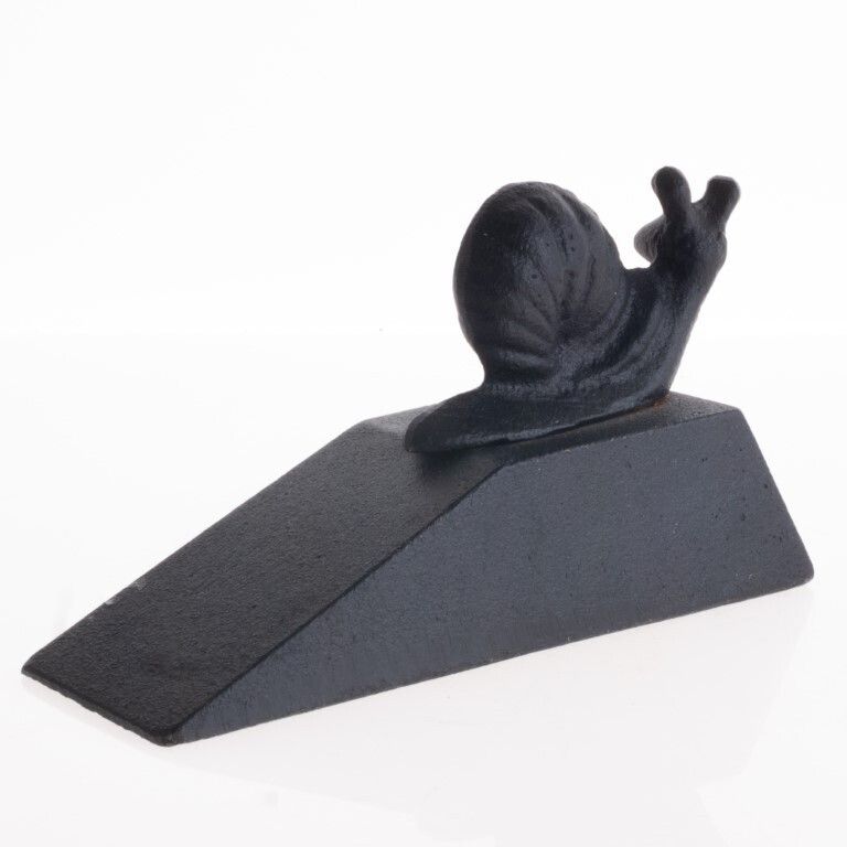Novelty Cast Iron Snail Door Stopper photo for sale