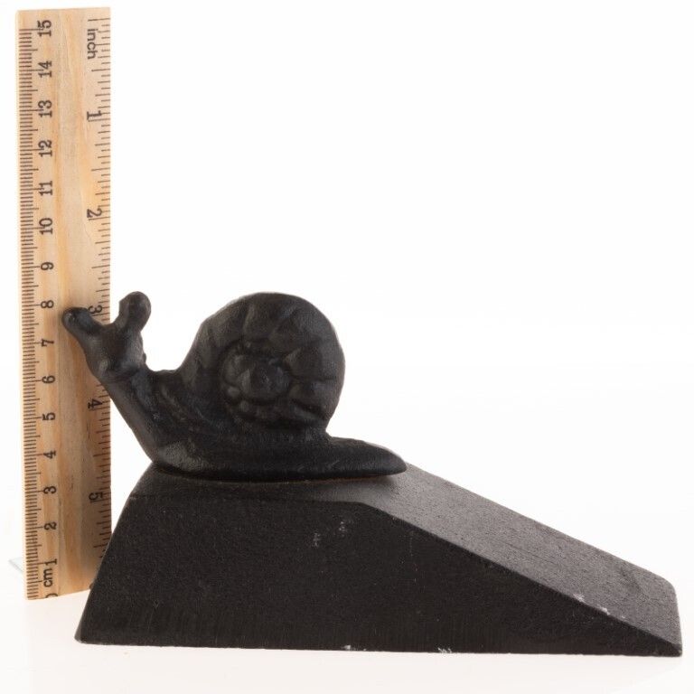 Novelty Cast Iron Snail Door Stopper photo Home Fixtures