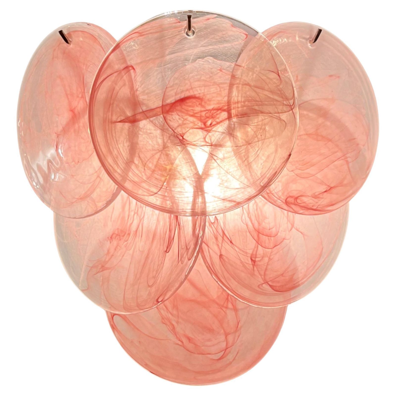 Pair Of Wall Sconces Murano Discs photo for sale