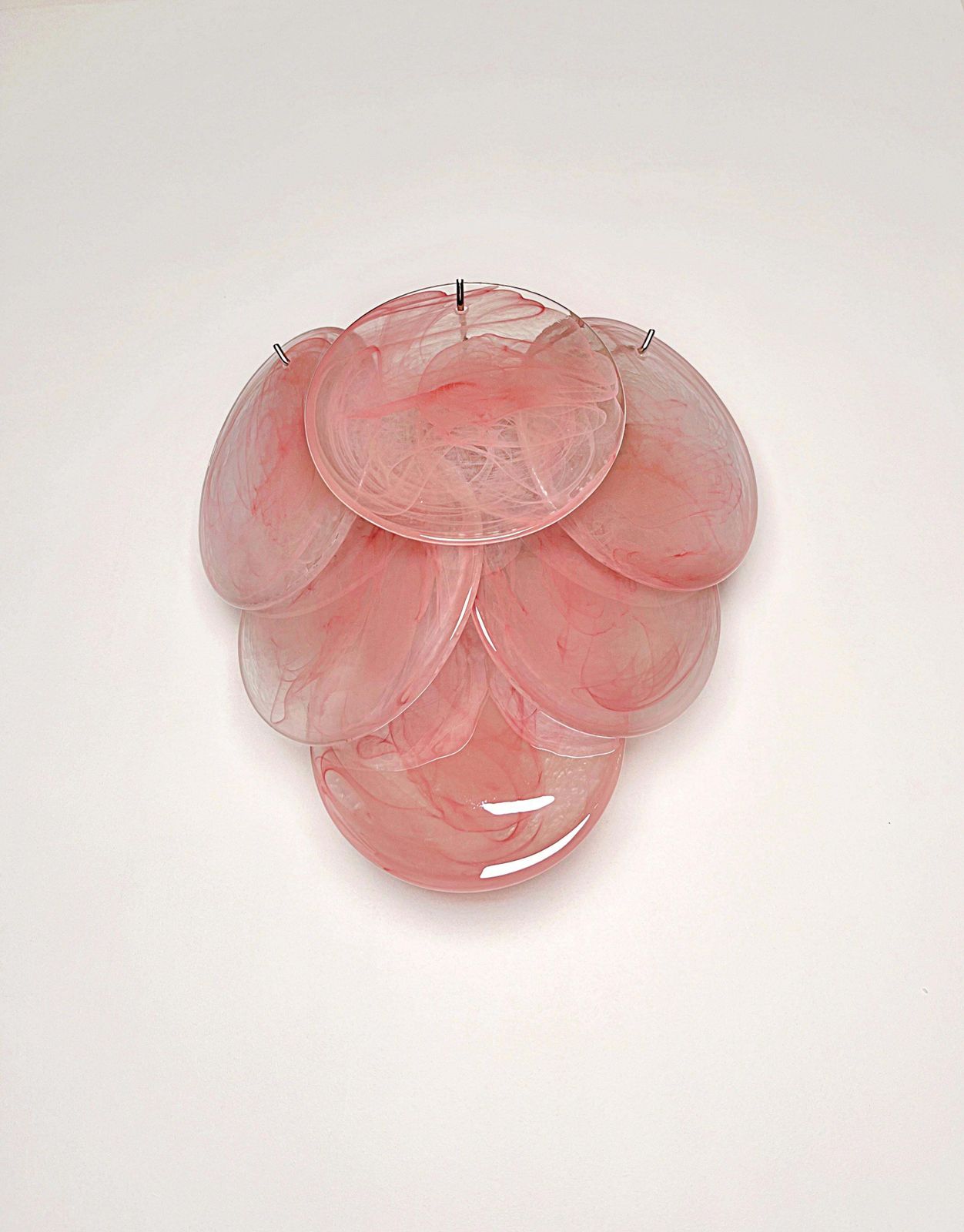 Pair Of Wall Sconces Murano Discs photo vinterior