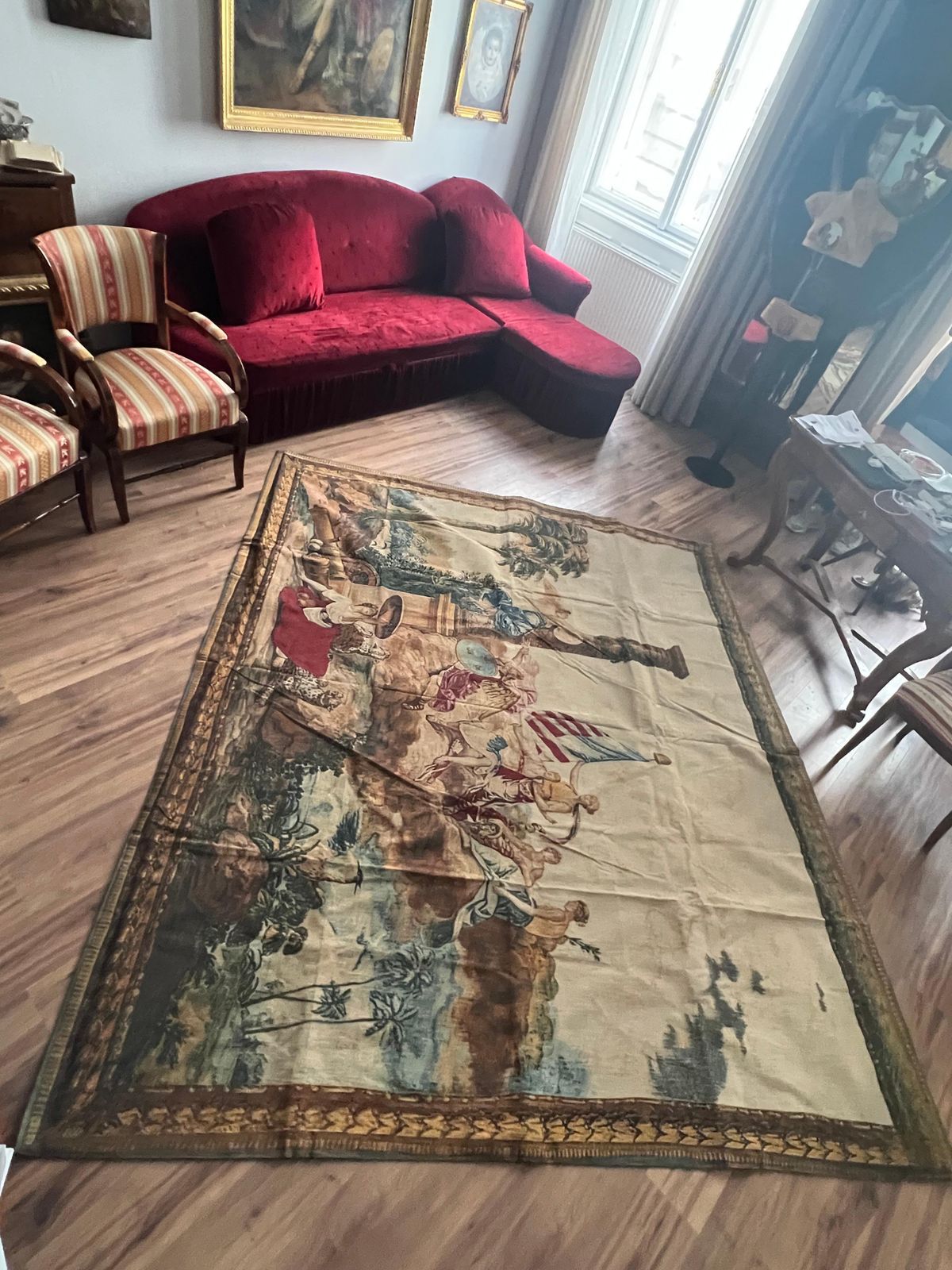 "America" Tapestry 1980c photo furniture