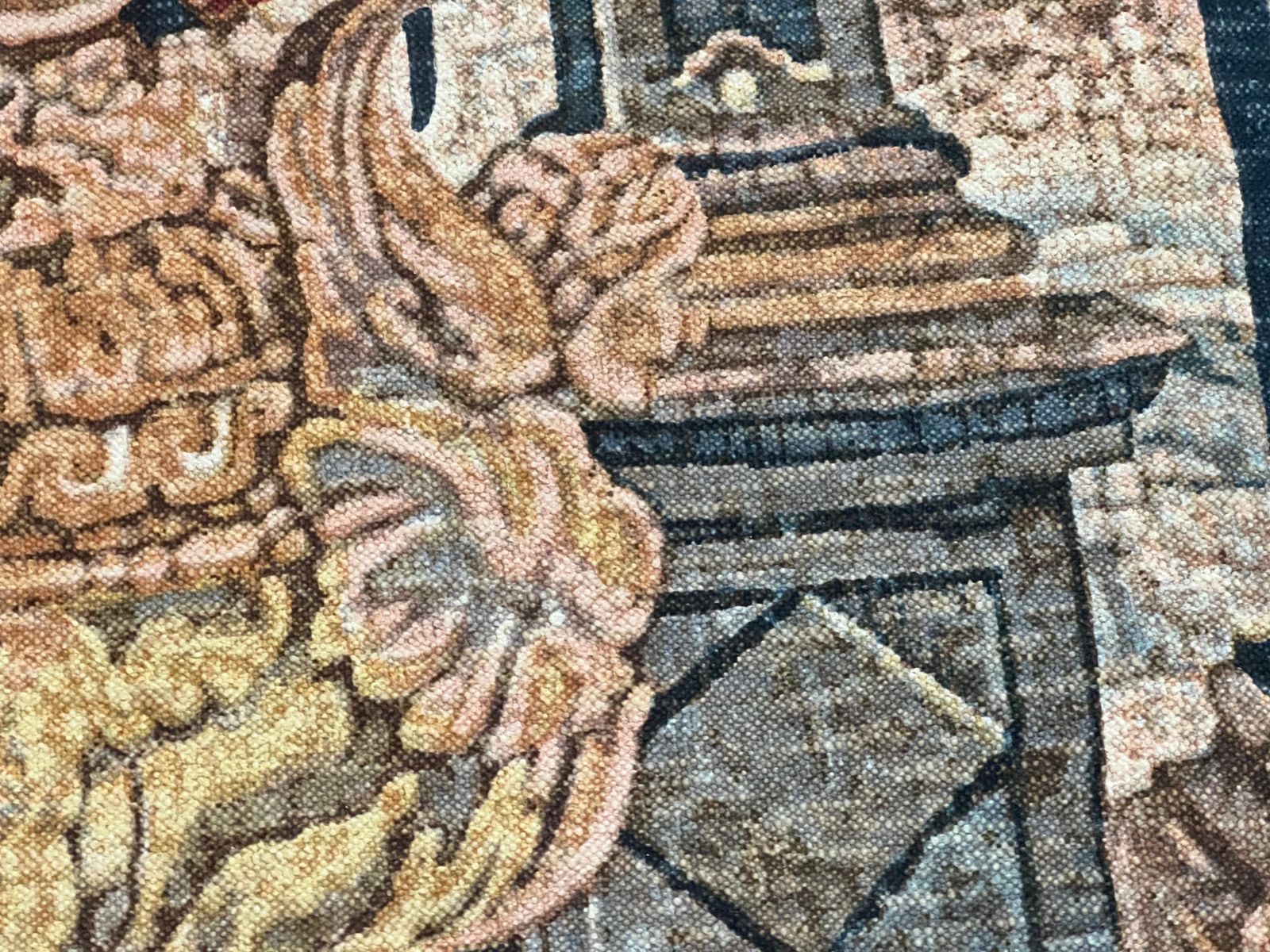 "Colonnades" Tapestry 1980c photo vinterior