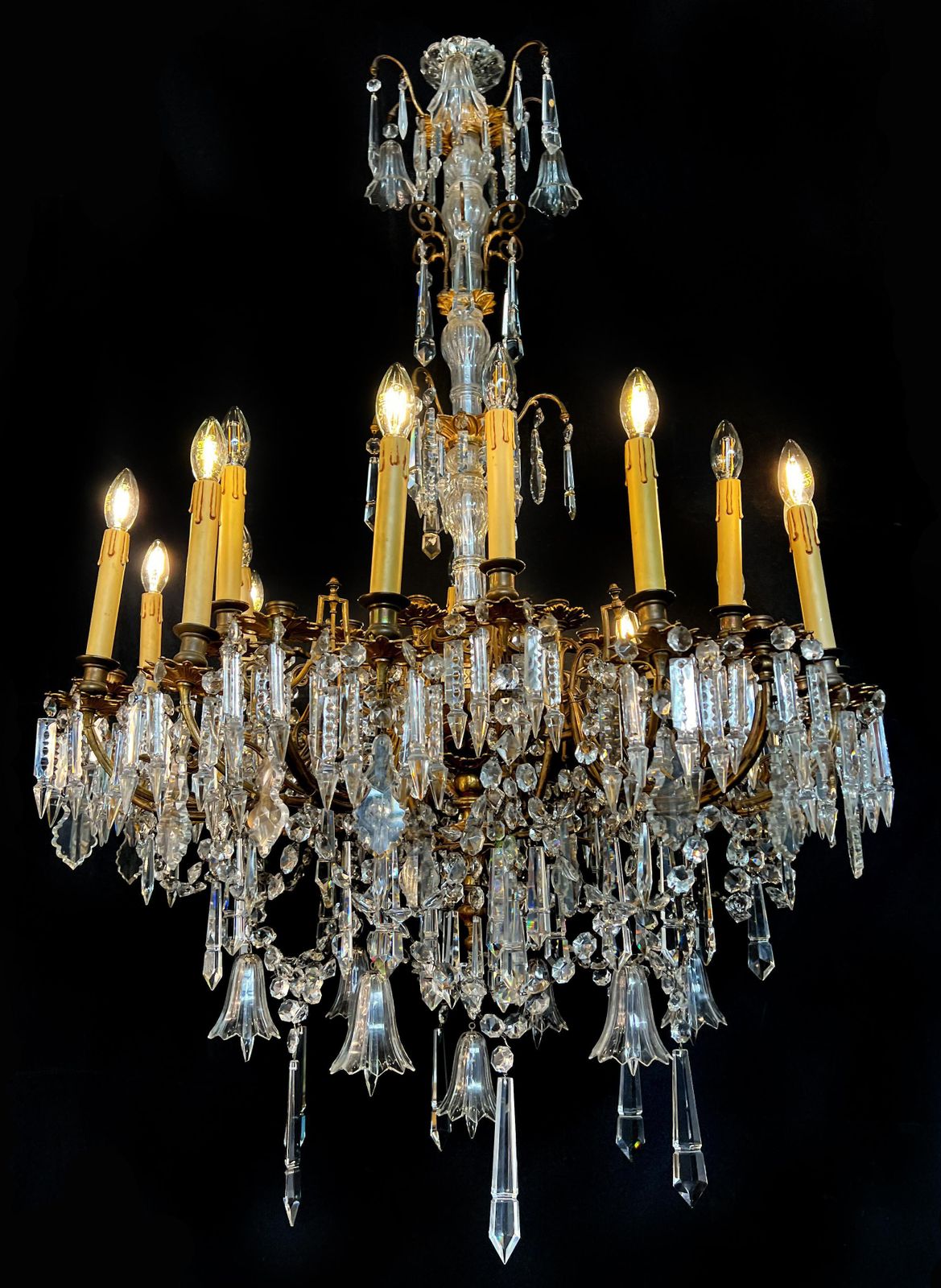 photo buy Majestic Bohemian Chandelier. Wien 1930s