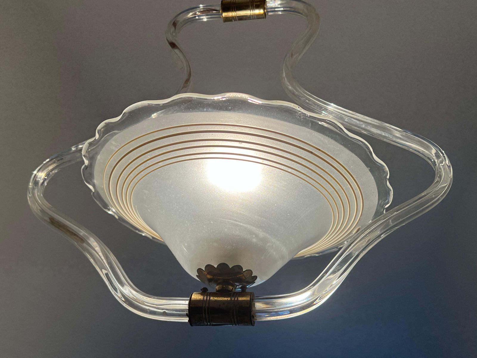 Chandelier By Barovier & Toso, Murano, 1950s photo for sale
