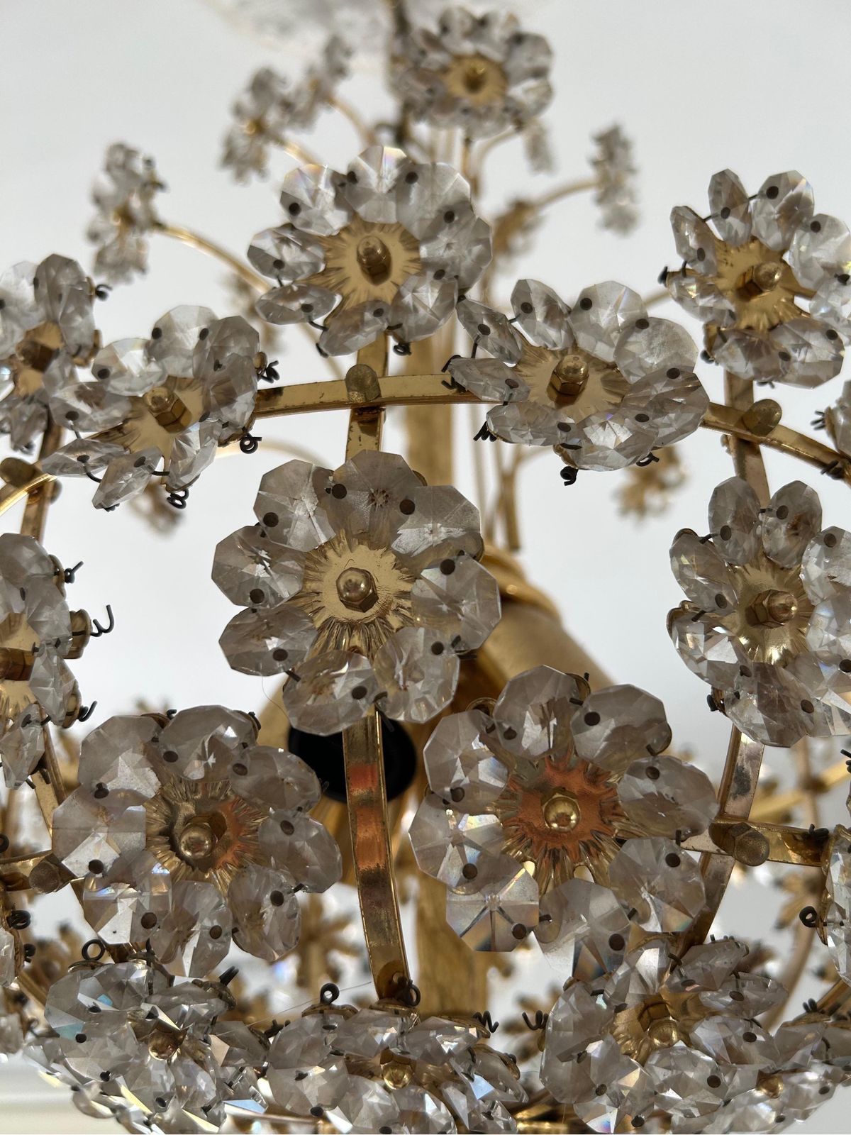 Sparkling Floreal Murano Chandelier, 1980's photo 1583.0