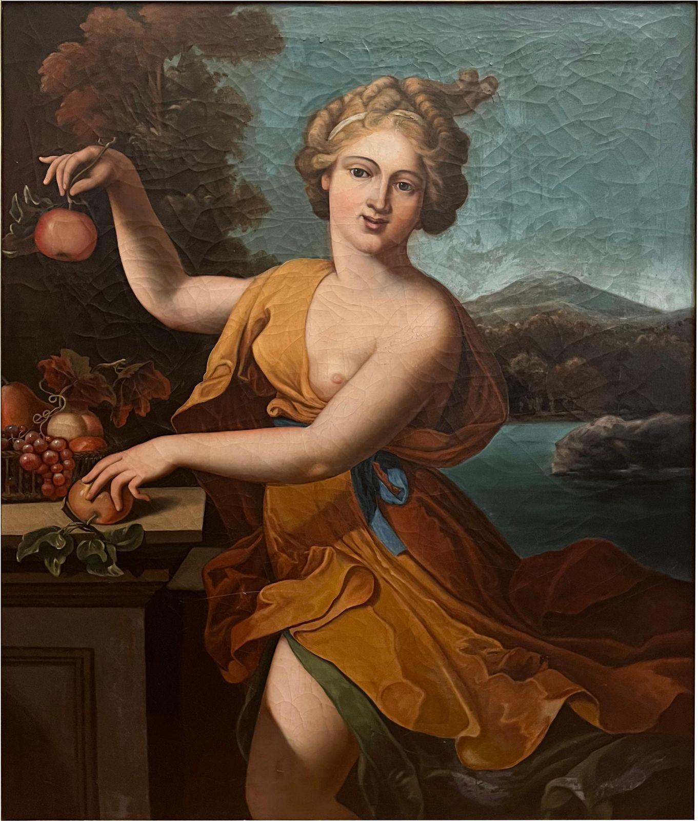 Portrait Of A Lady As Pomona Budapest, Circa 1810 photo furniture