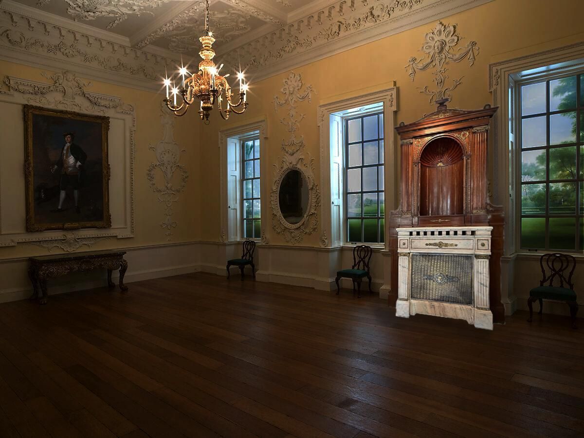 Majestic Marble Fireplace. Budapest 1920 photo furniture
