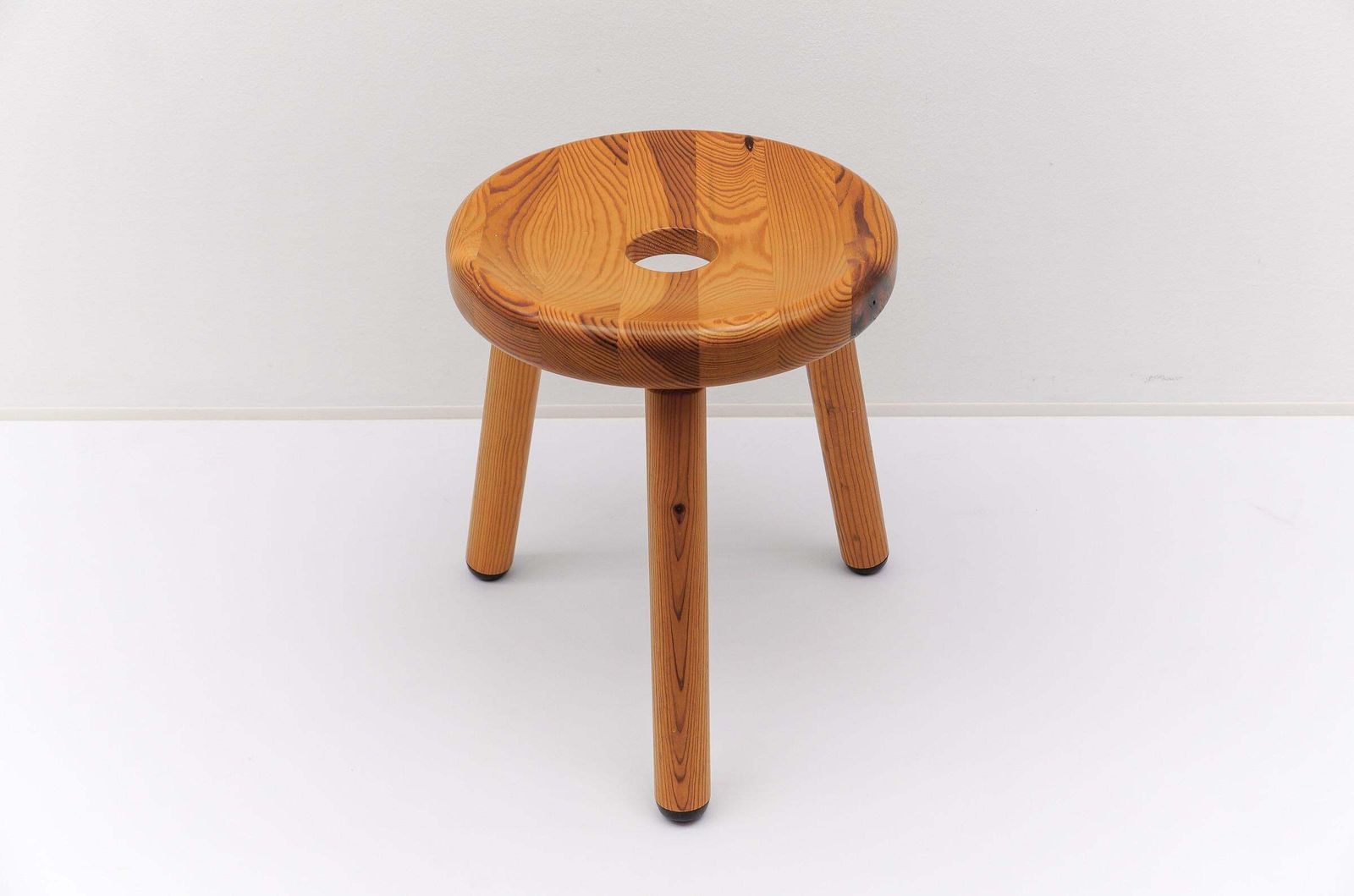 Stool In Bertel Gardberg ‘Sauna’ Style Made Of Pine Wood, Finland, 1960s photo Furniture
