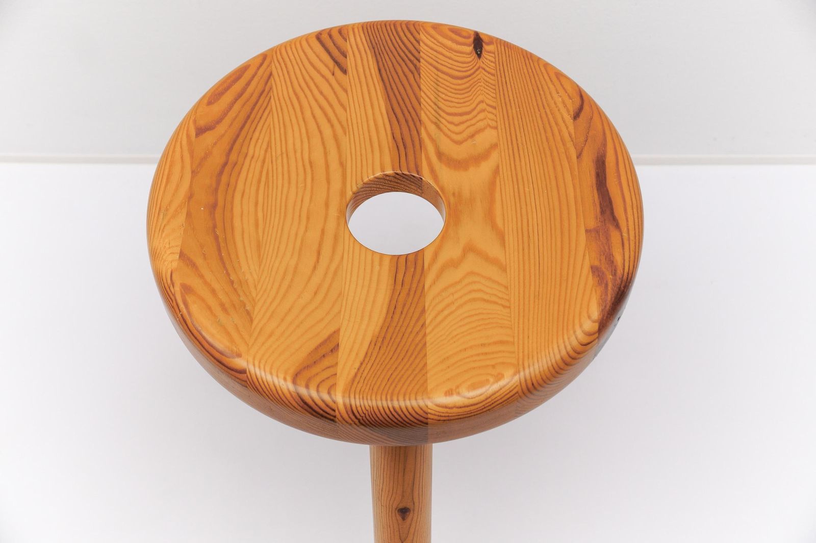 Stool In Bertel Gardberg ‘Sauna’ Style Made Of Pine Wood, Finland, 1960s photo 815.0
