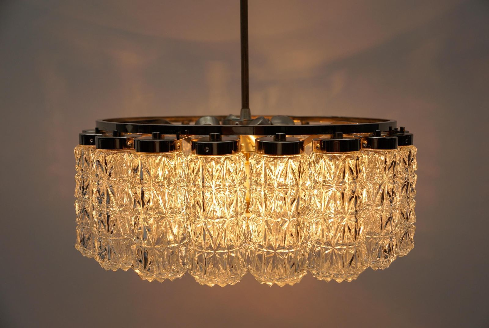 Crystal Glass Chandelier From Kalmar Leuchten, 1960s photo 1287.0