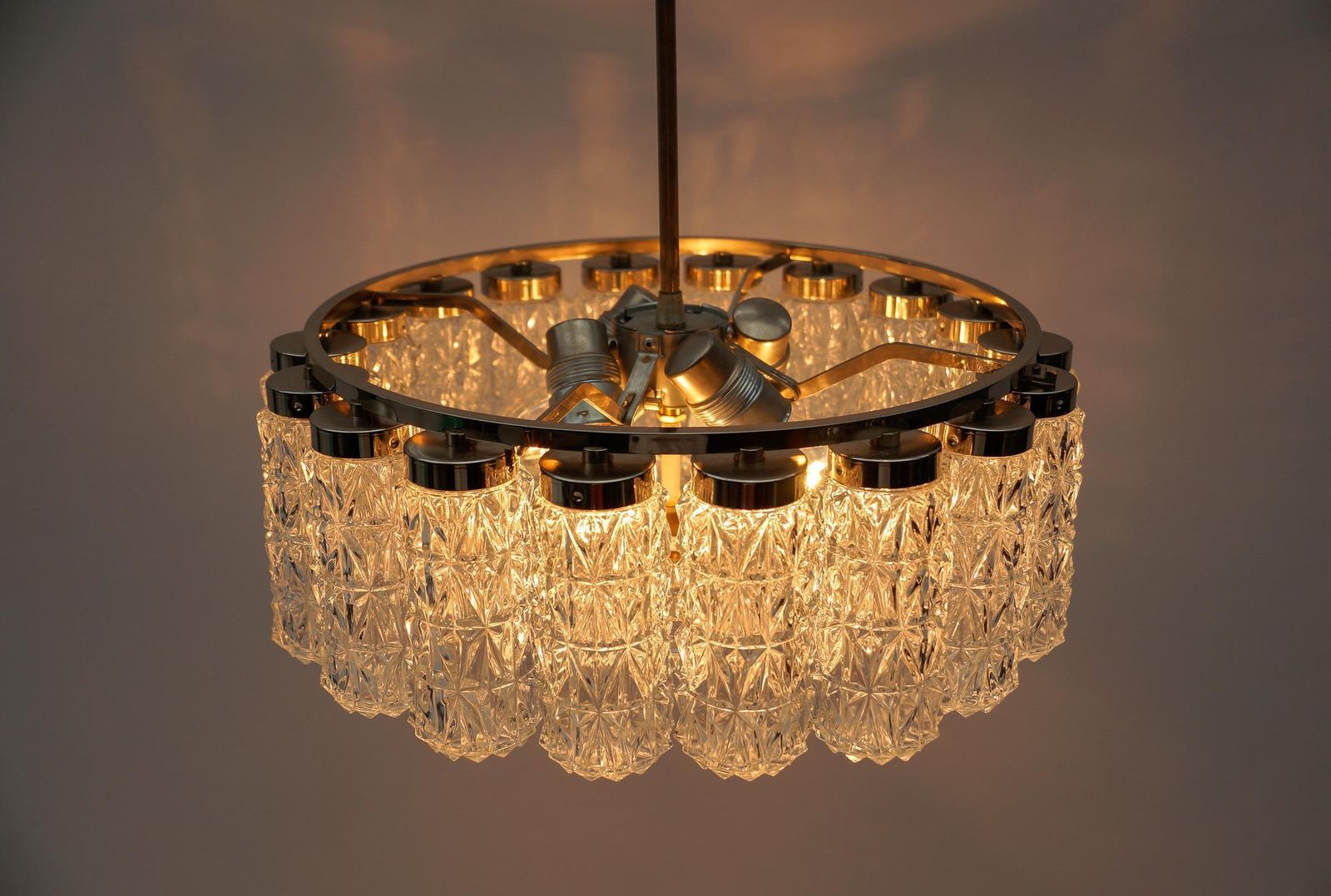 photo furniture Crystal Glass Chandelier From Kalmar Leuchten, 1960s