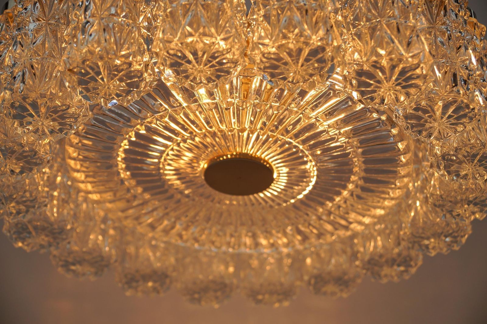 1287.0 Crystal Glass Chandelier From Kalmar Leuchten, 1960s photo