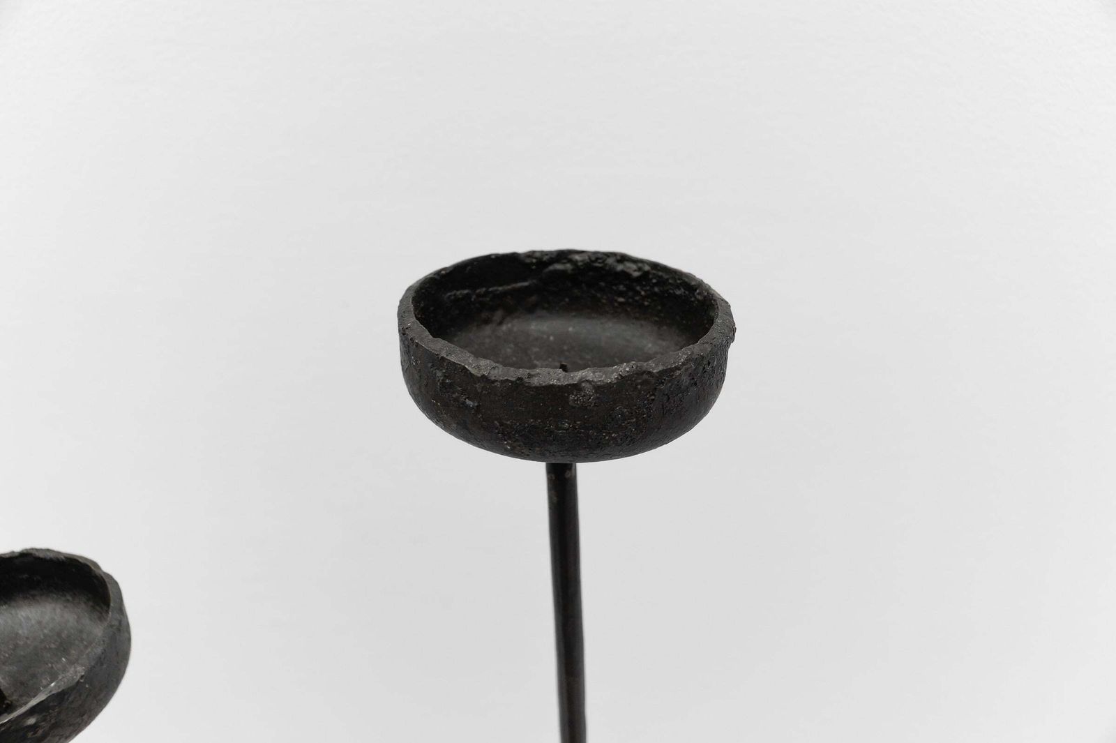 Lovely Floor Wrought Candle Holder By Manfred Bredohl Vulkanschmiede, 1970s photo 986.0