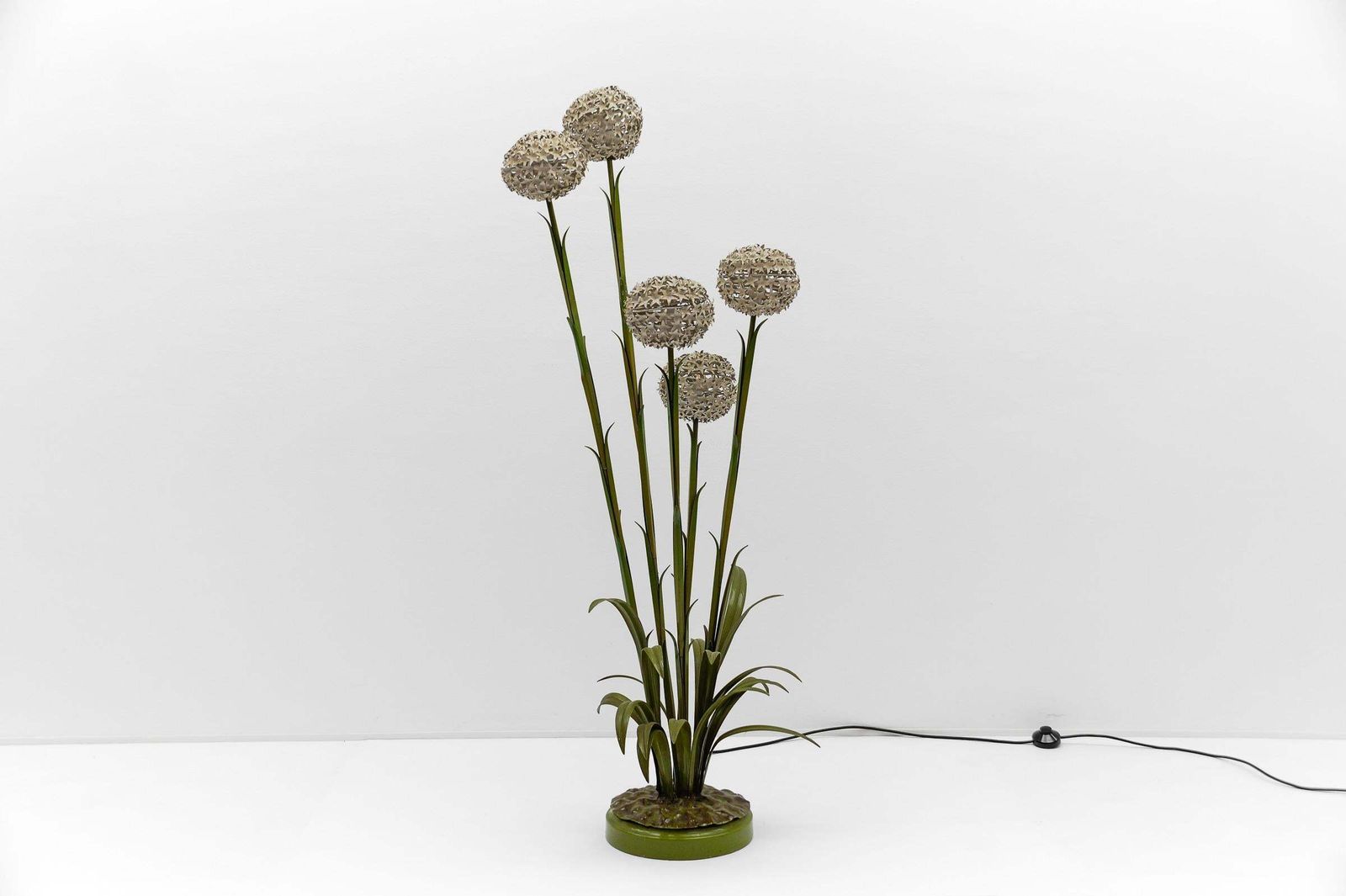 Awesome Beautiful Floral Floor Lamp By Hans Kögl, Germany 1960s photo for sale