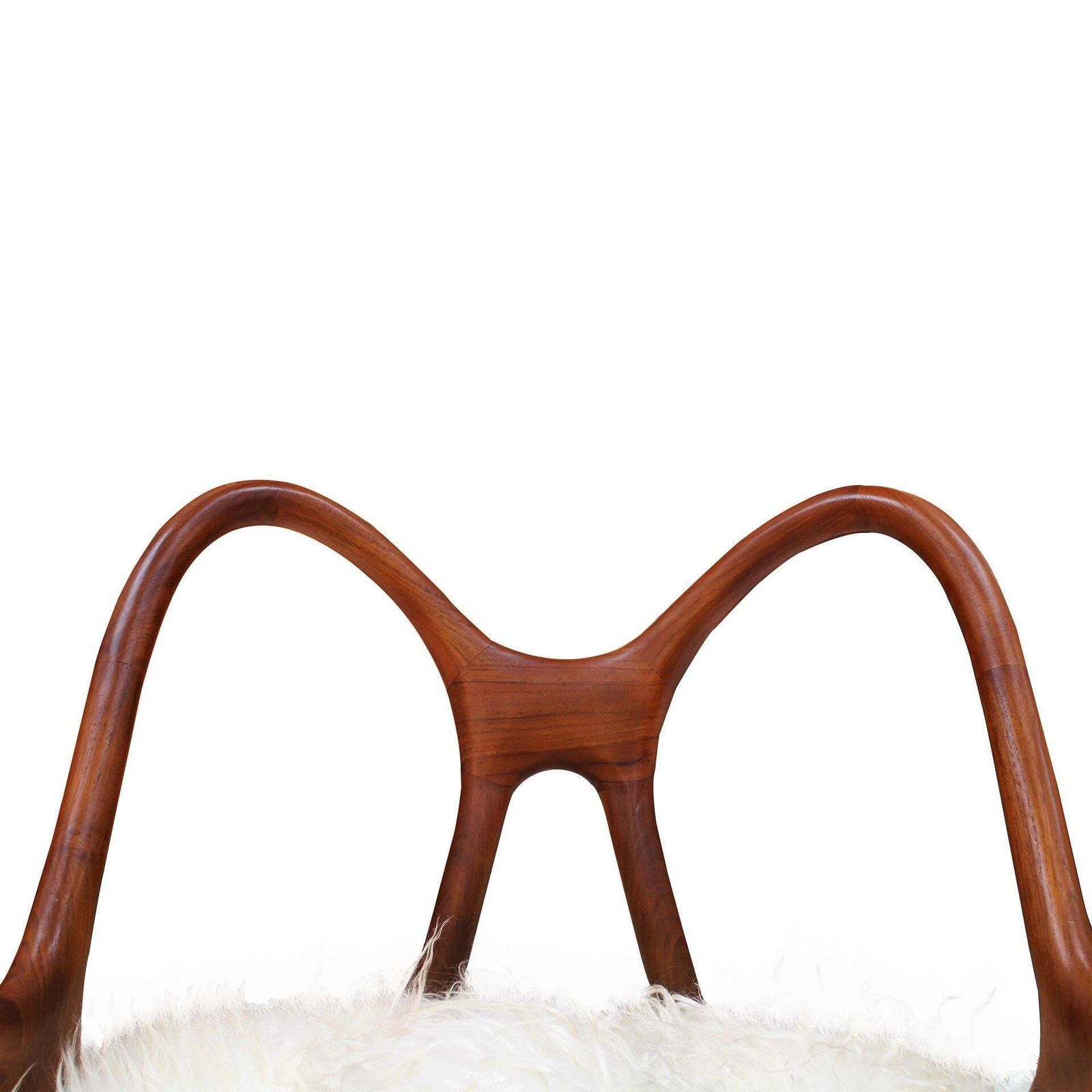 photo furniture Pair Of Sculptural Wooden Armchairs, Italy
