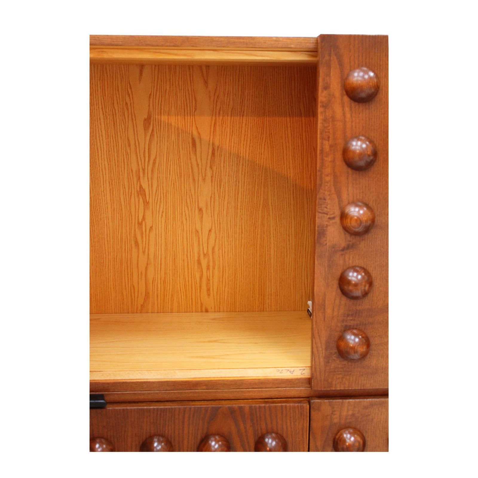 Brutalist Style Italian Dry Bar Made Of Oak Wood, Drinks Cabinet photo buy