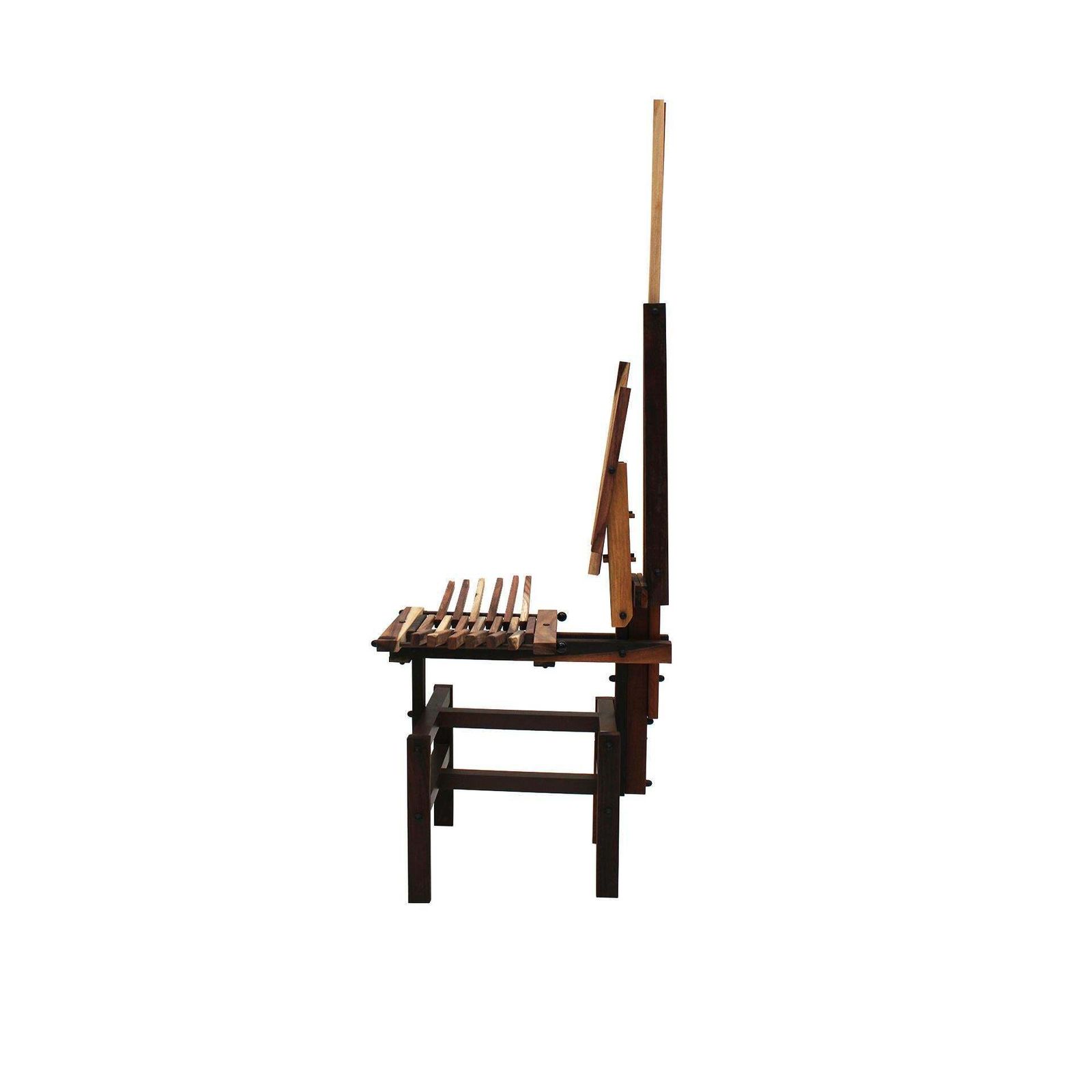 Italian Sculptural Wooden Chairs Sono By Anacleto Spazzapan, 1980s, Set Of Two photo 6433.0