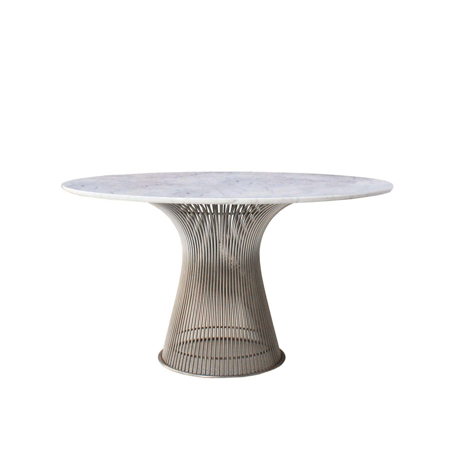 Warren Platner Edited By Knoll Carrara Marble Steel Table, USA, 1970s photo furniture