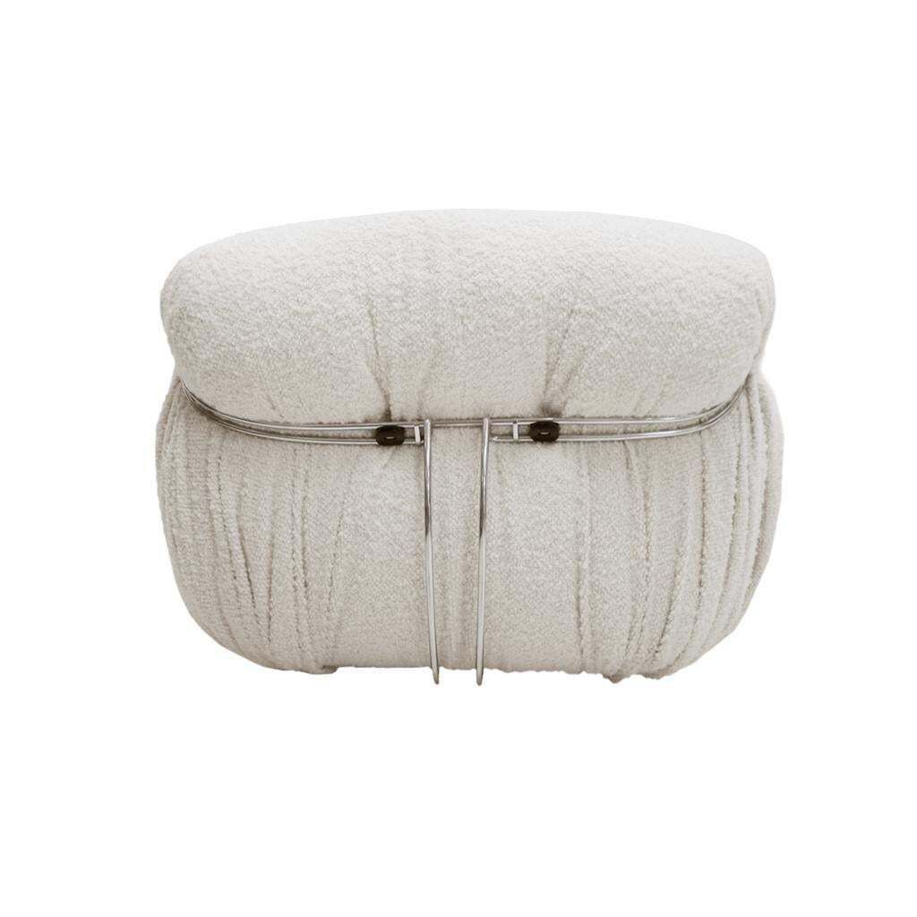 Midcentury White Wool Soriana Sofa And 2 Armchairs By Tobia Scarpa For Cassina photo buy