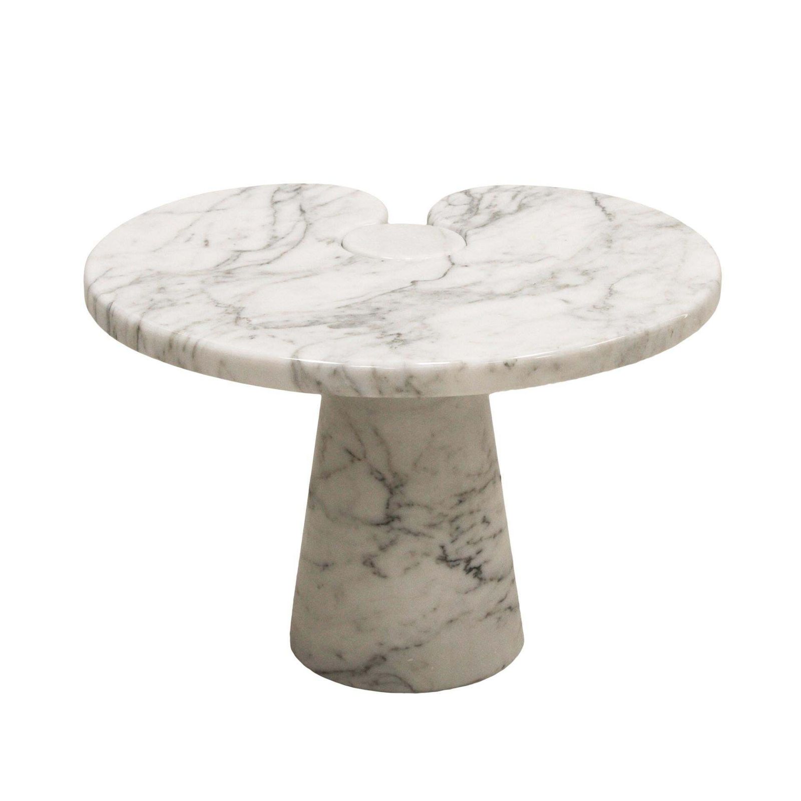 Angelo Mangiarotti Mid Century Eros Italian Side Tables Made Of Marble photo Furniture