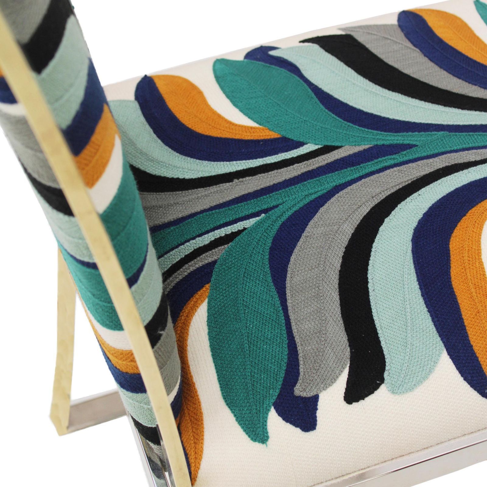 Eight Dining Chairs Made Of Brass & Steel By Michel Mangematin, Ready To Ship photo 5361.0