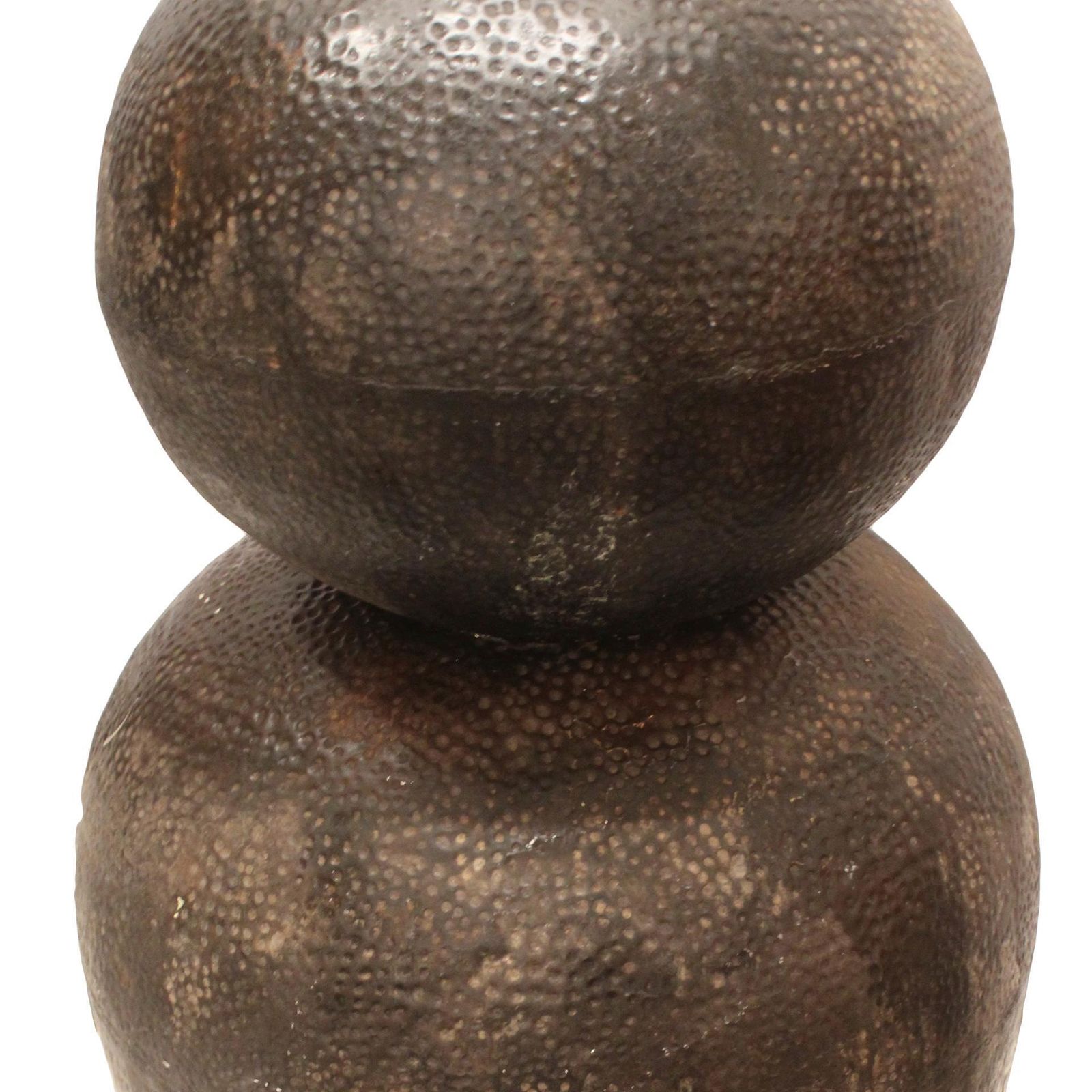 Rare Large Sculpture   Vessel Made Of Hammered Metal photo Art